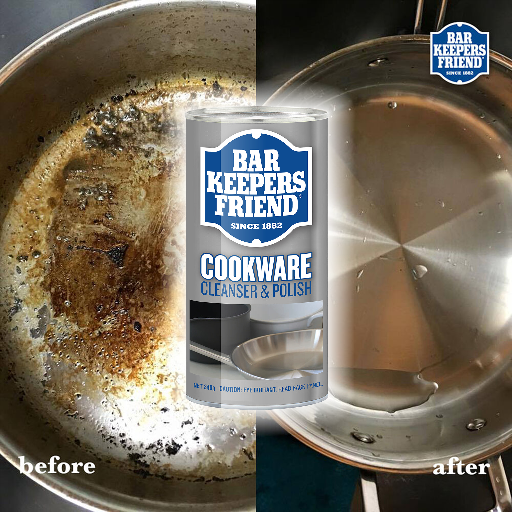 Bar Keepers Friend Cookware Cleanser & Polish – 340g (3 Pack)