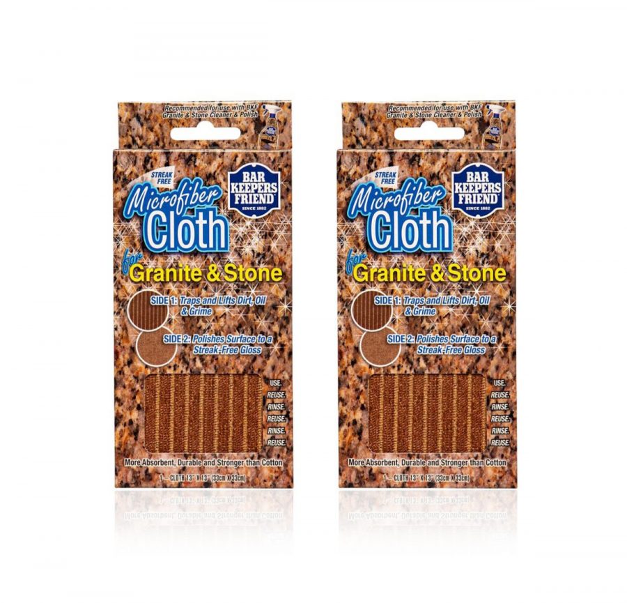 Bar Keepers Friend Granite & Stone Microfiber Cloth Duo Set