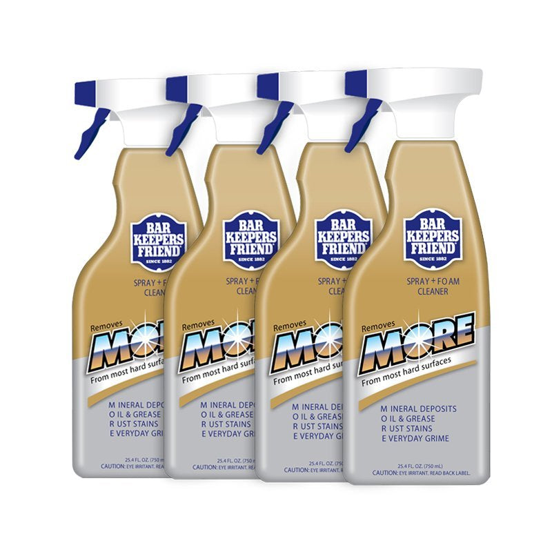 Bar Keepers Friend MORE Spray & Foam 750ml (4 Pack)