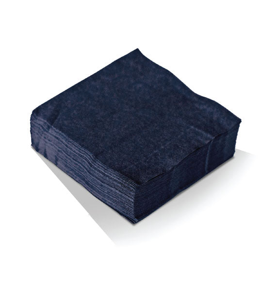 ecoware Black 2 Ply Cocktail Napkin 1/4 Fold (Carton of 2000)