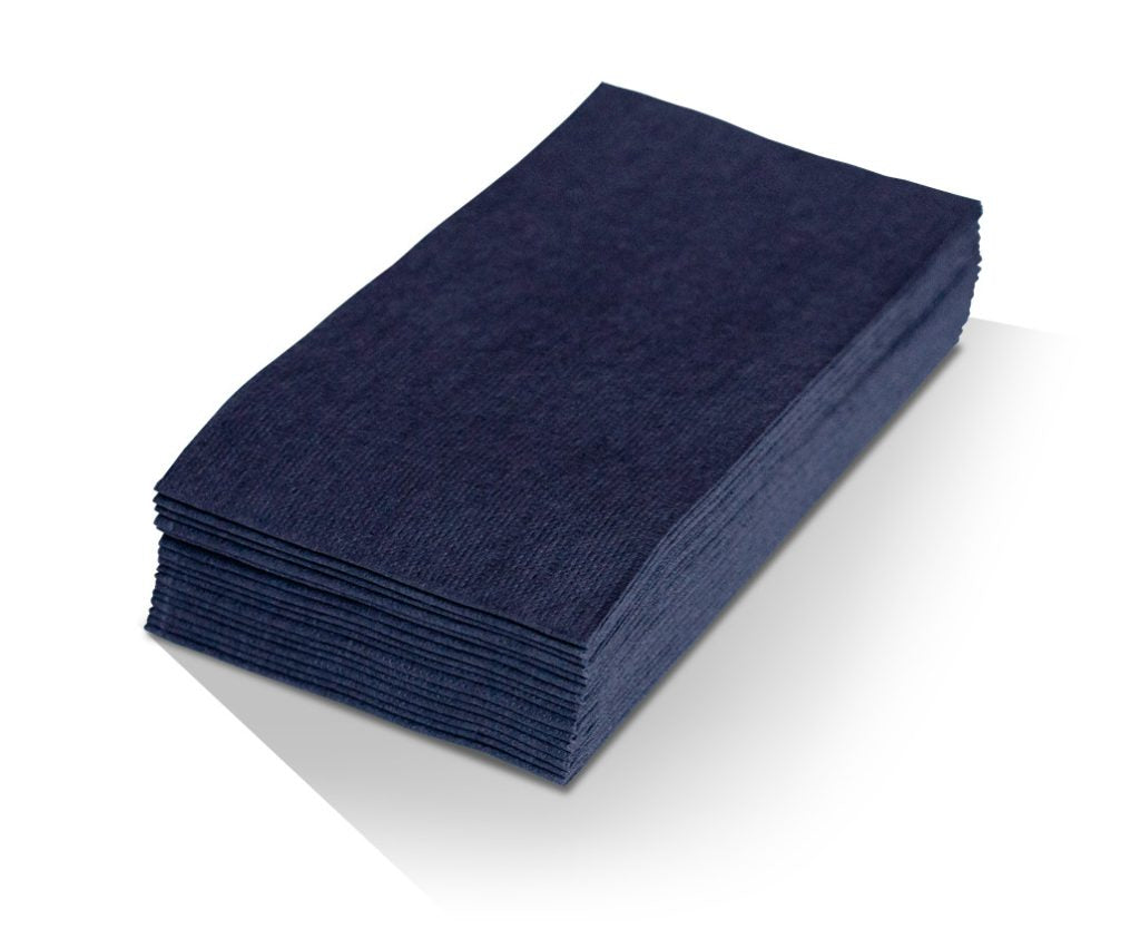ecoware Black Quilted 2 Ply Dinner Napkin 1/8 GT Fold (Carton of 1000)