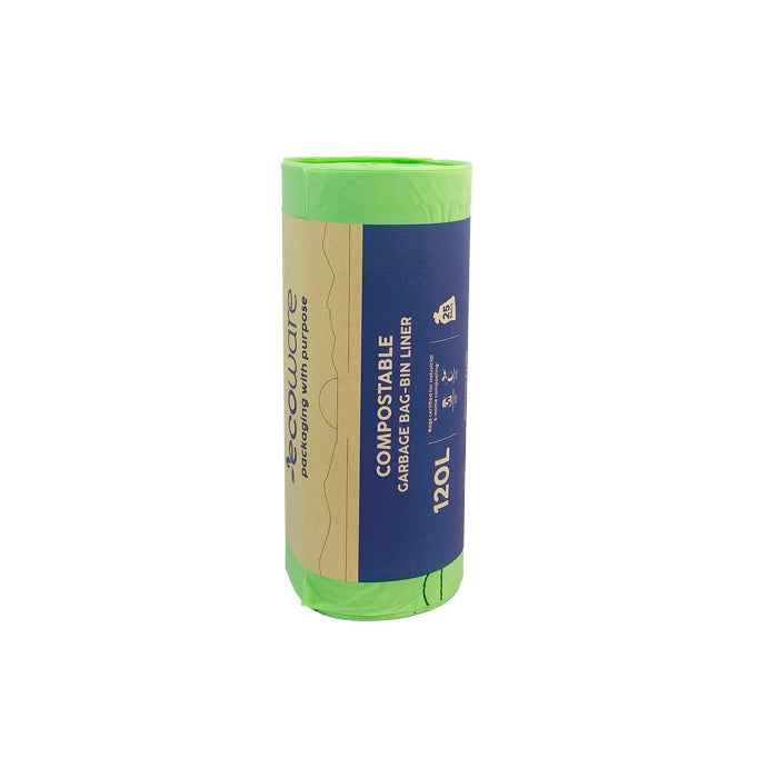 ecoware Compostable Garbage Bag Bin Liner 120L (Carton of 150)