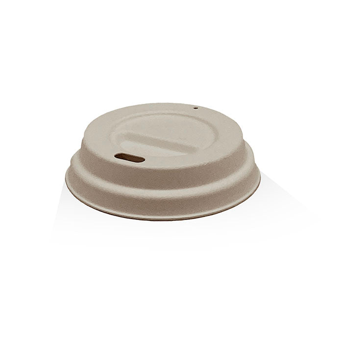ecoware Bagasse Lid 6oz 8oz 10oz Natural (Carton of 1000)