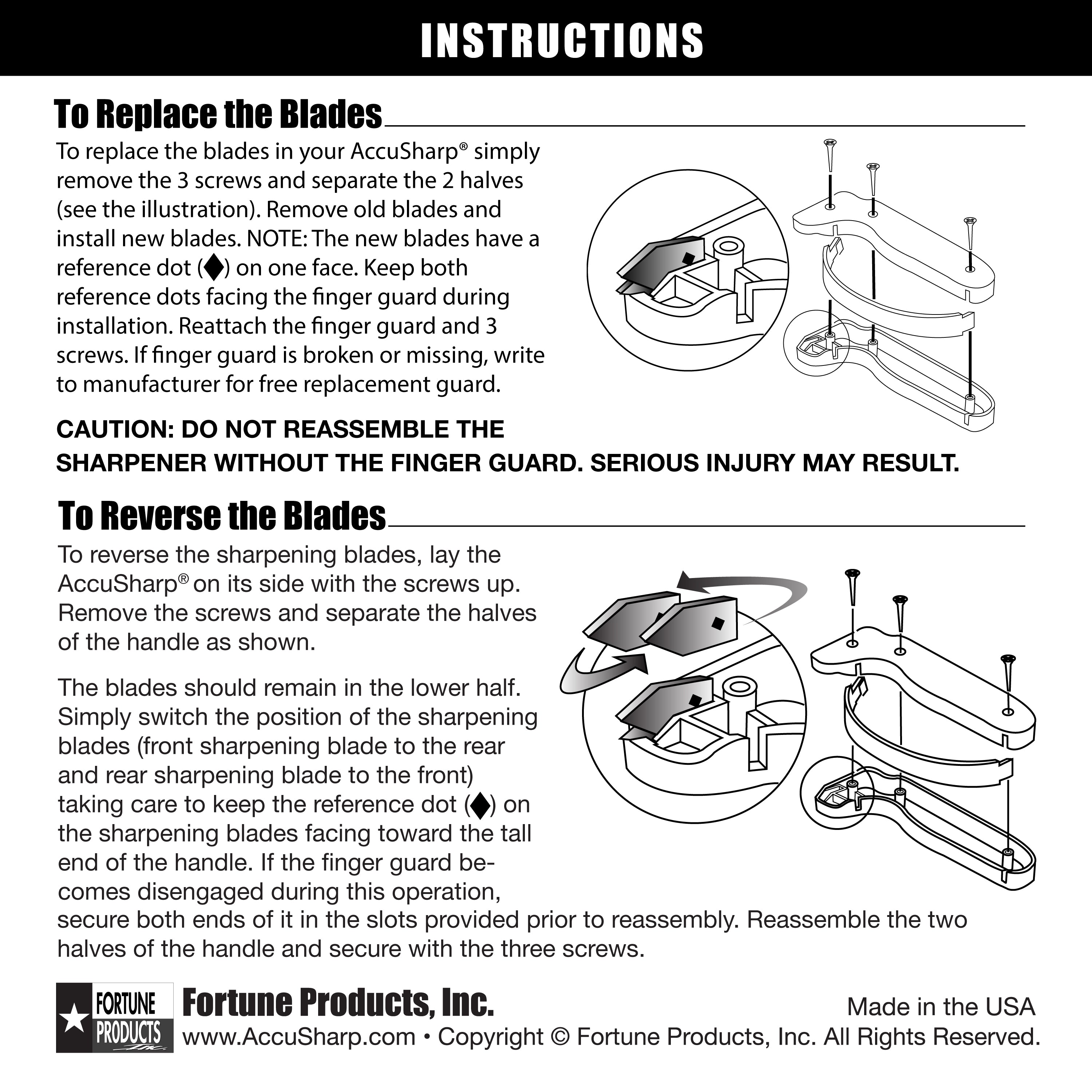 AccuSharp Replacement Sharpening Blade Set