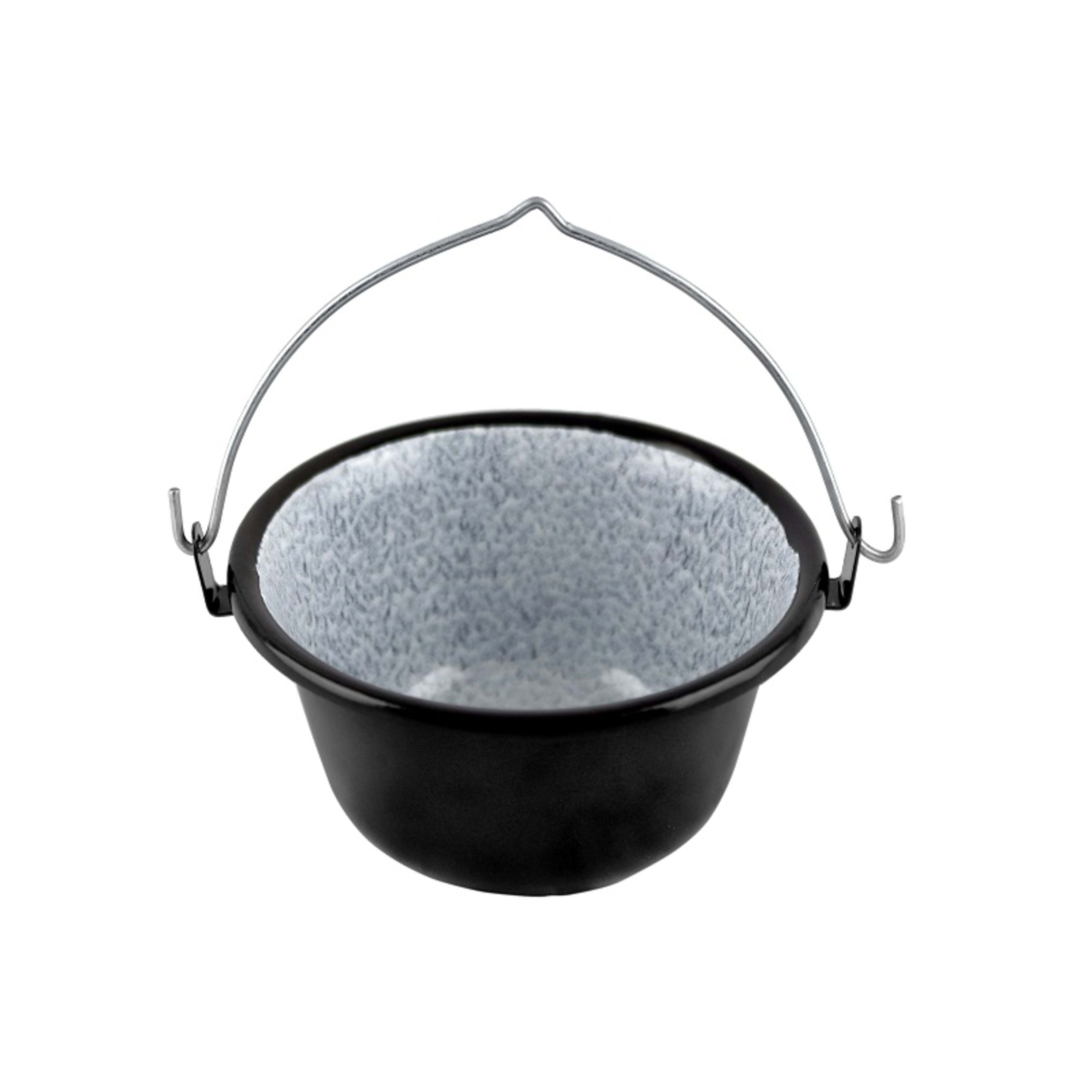 Urban Style Enamelware Goulash Bowl 16cm - Black
