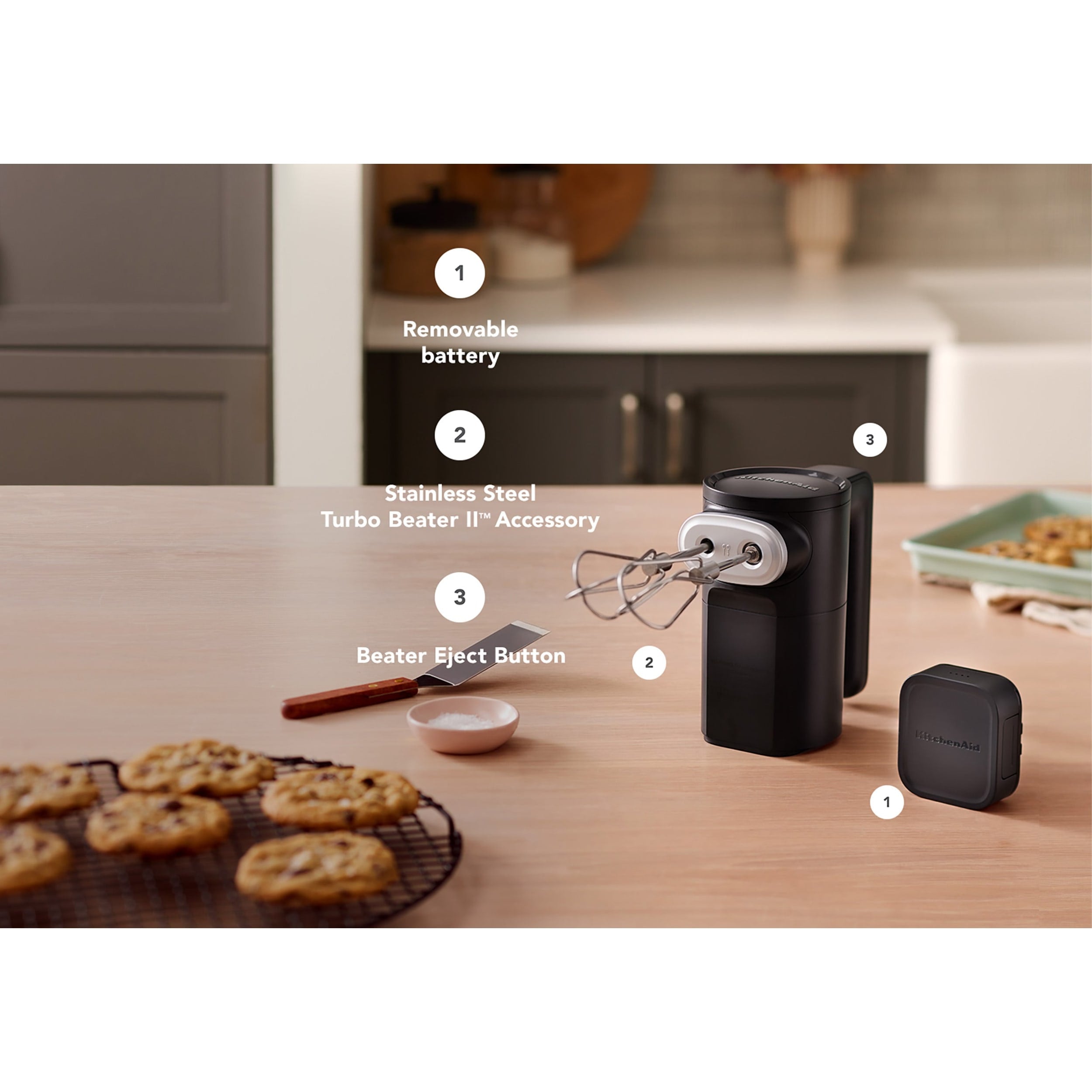 KitchenAid Go Cordless Hand Mixer Without Battery