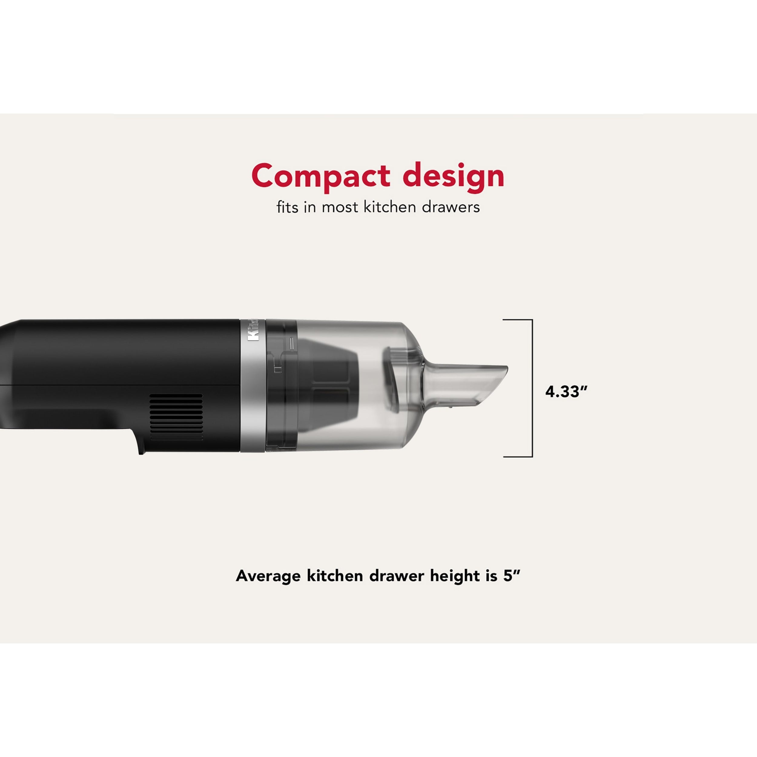 KitchenAid Go Cordless Kitchen Vacuum Without Battery