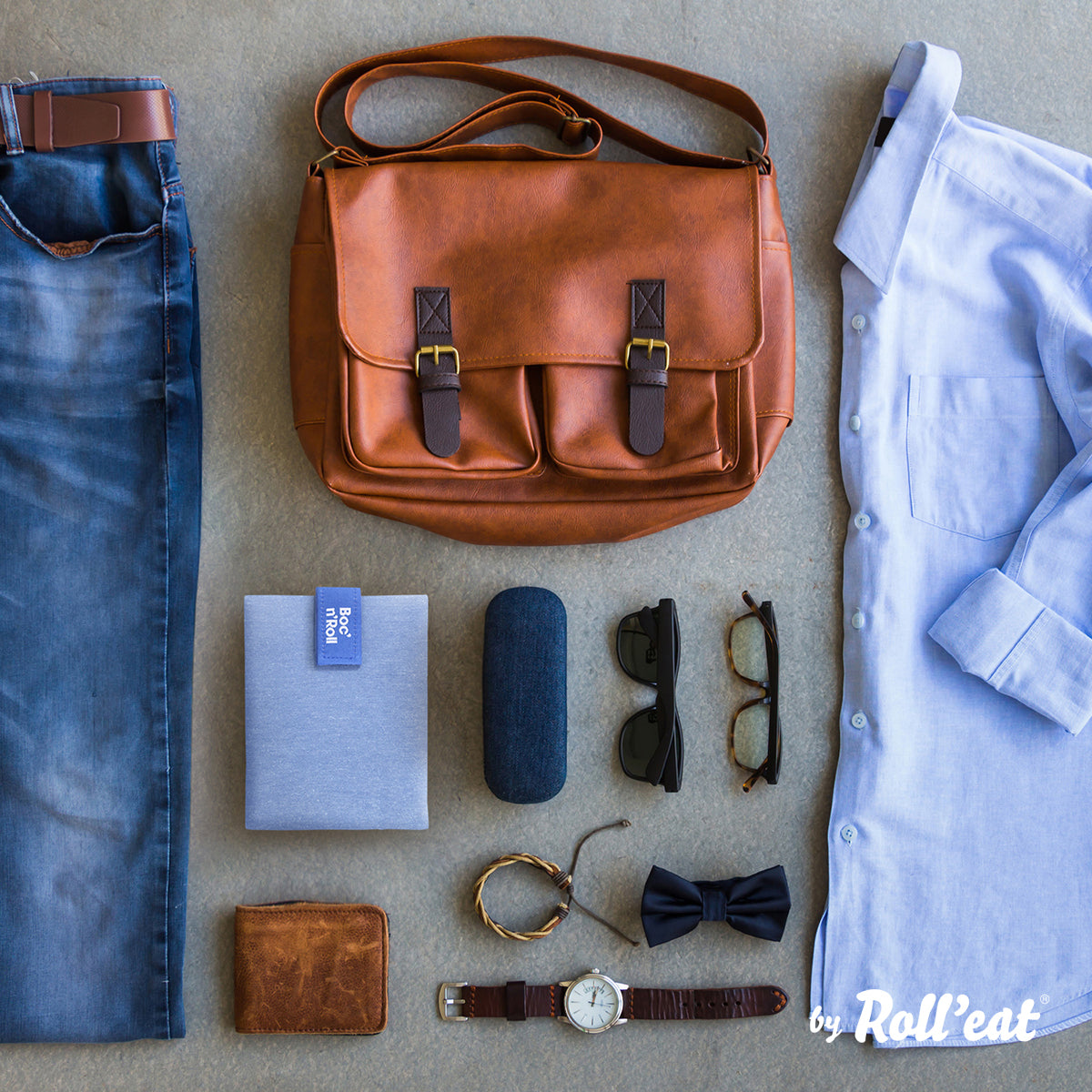 Boc'N'Roll Sandwich Wrap - Eco Light Blue