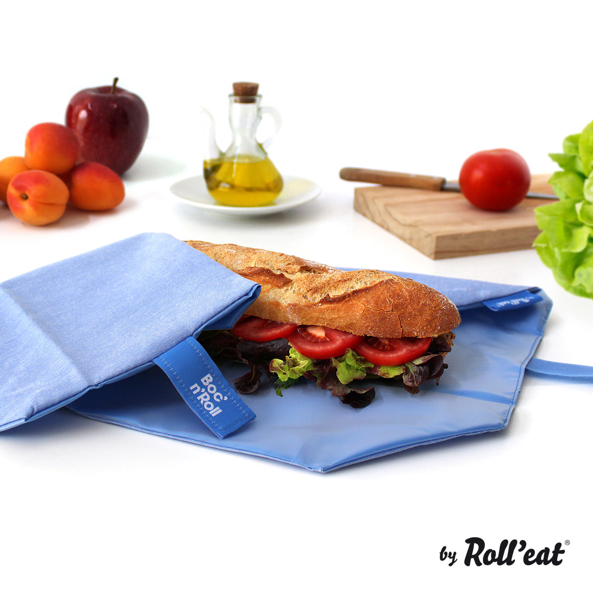 Boc'N'Roll Sandwich Wrap - Eco Light Blue