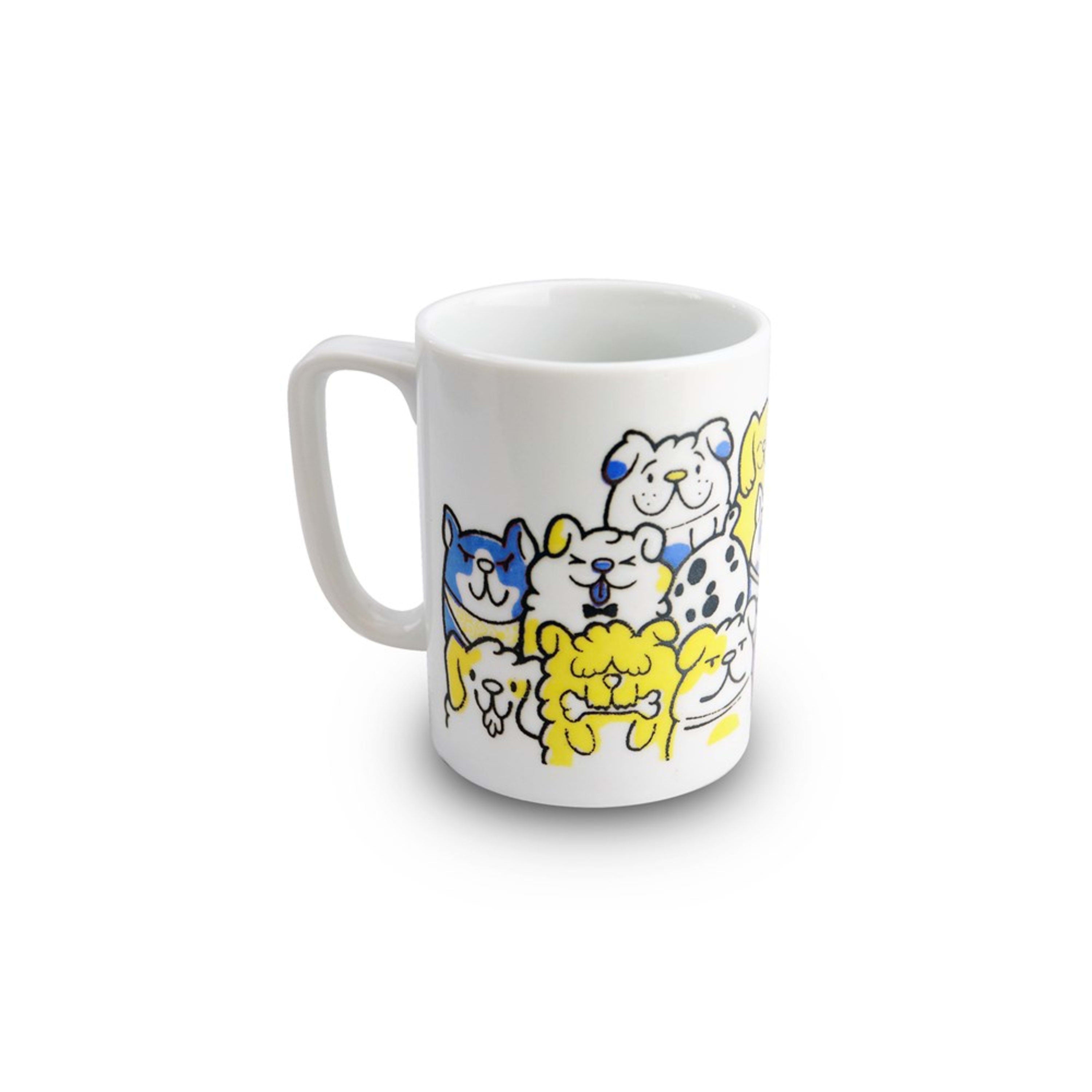 Omotenashi Puppy Party Mug 7x9.5cm - Blue Gift Box