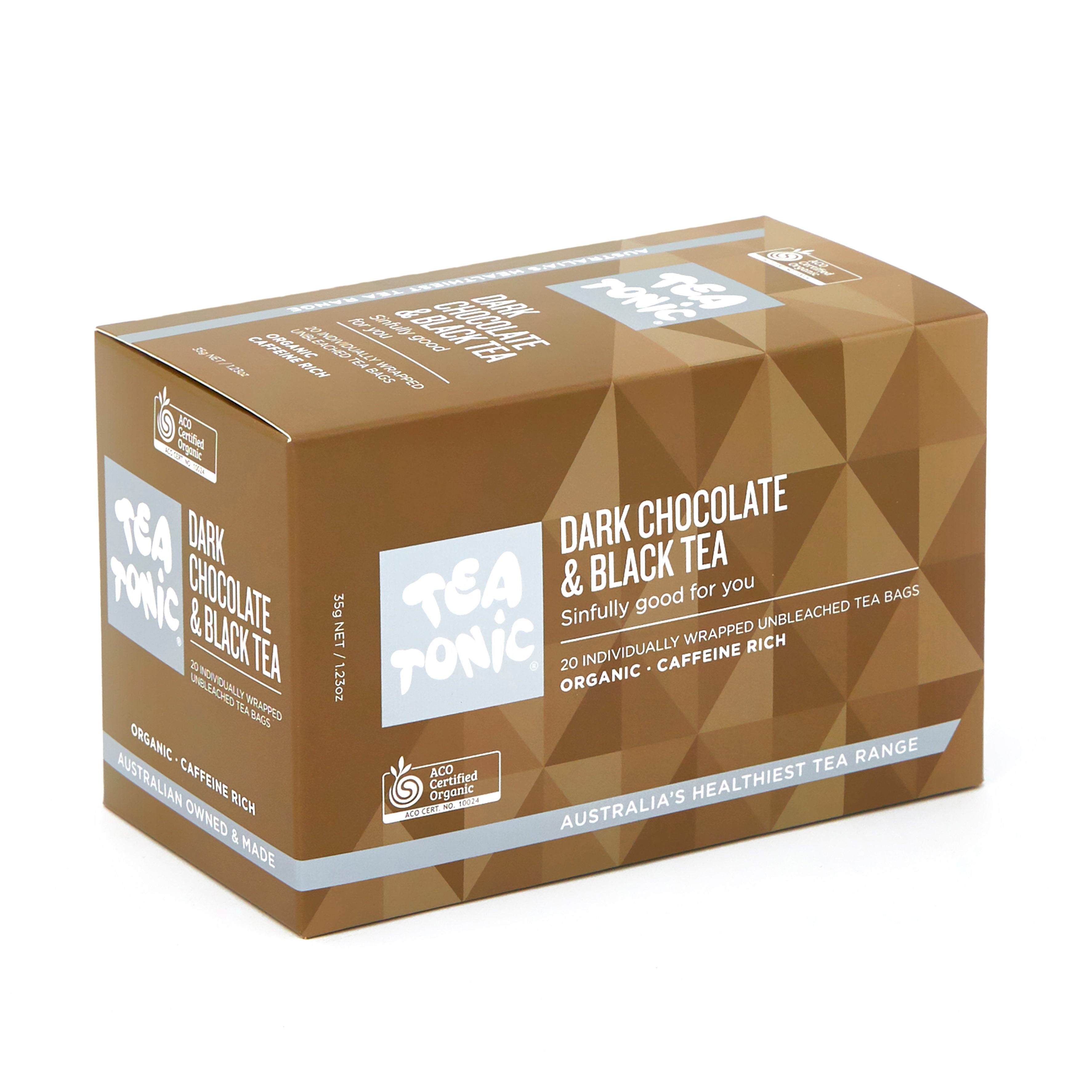 Tea Tonic Dark Chocolate & Black Tea -  20 Teabag Box