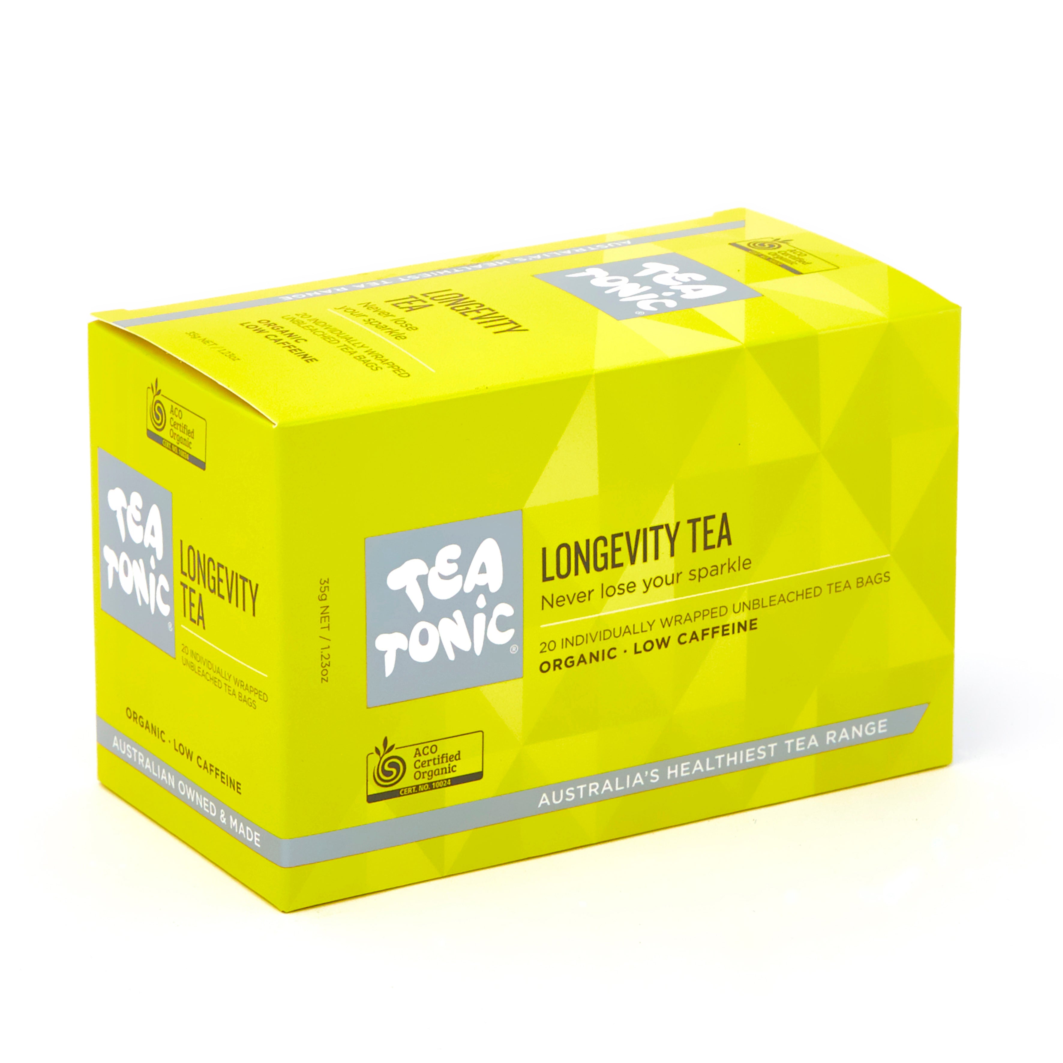 Tea Tonic Longevity Tea - 20 Teabag Box