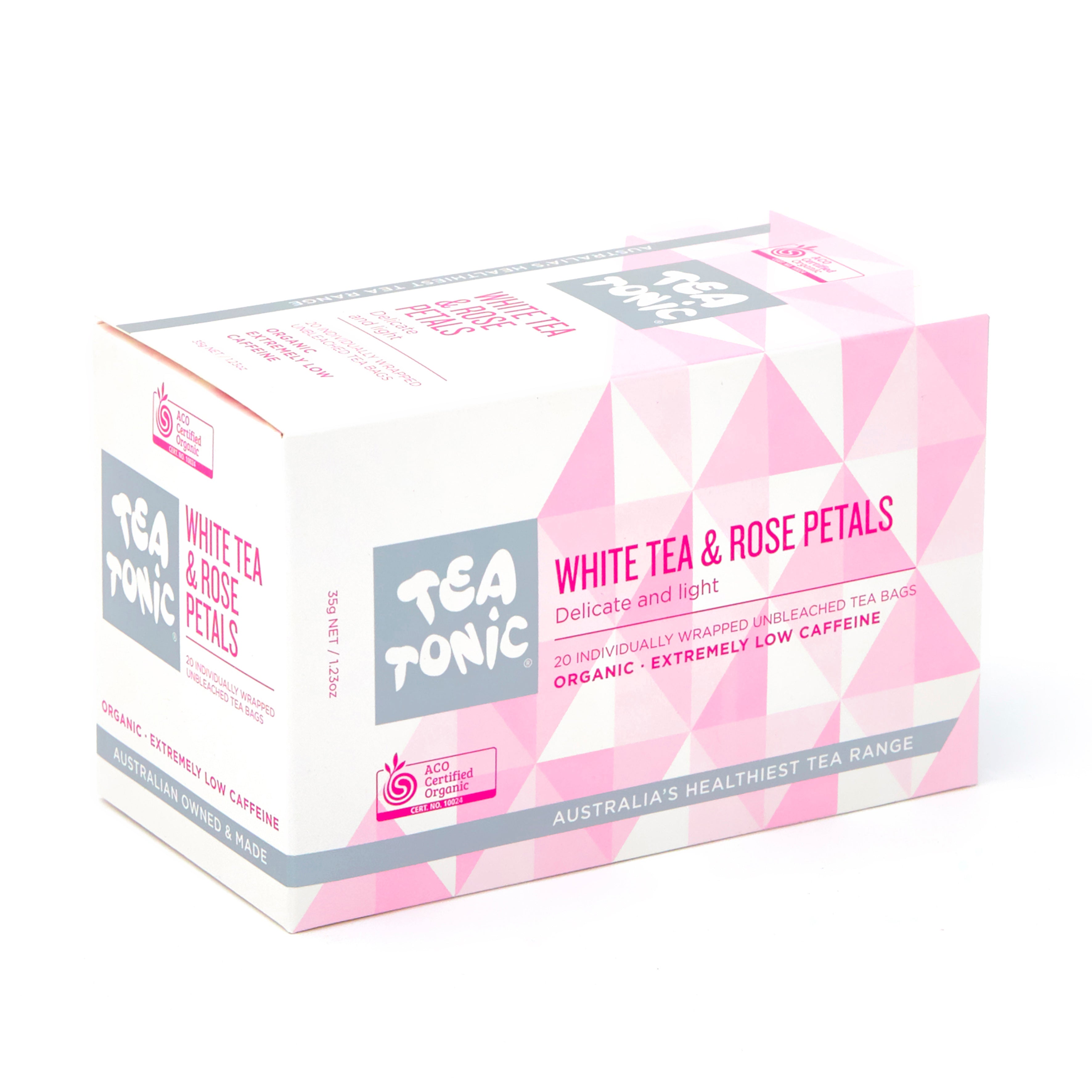 Tea Tonic White Tea & Rose Petals - 20 Teabag Box
