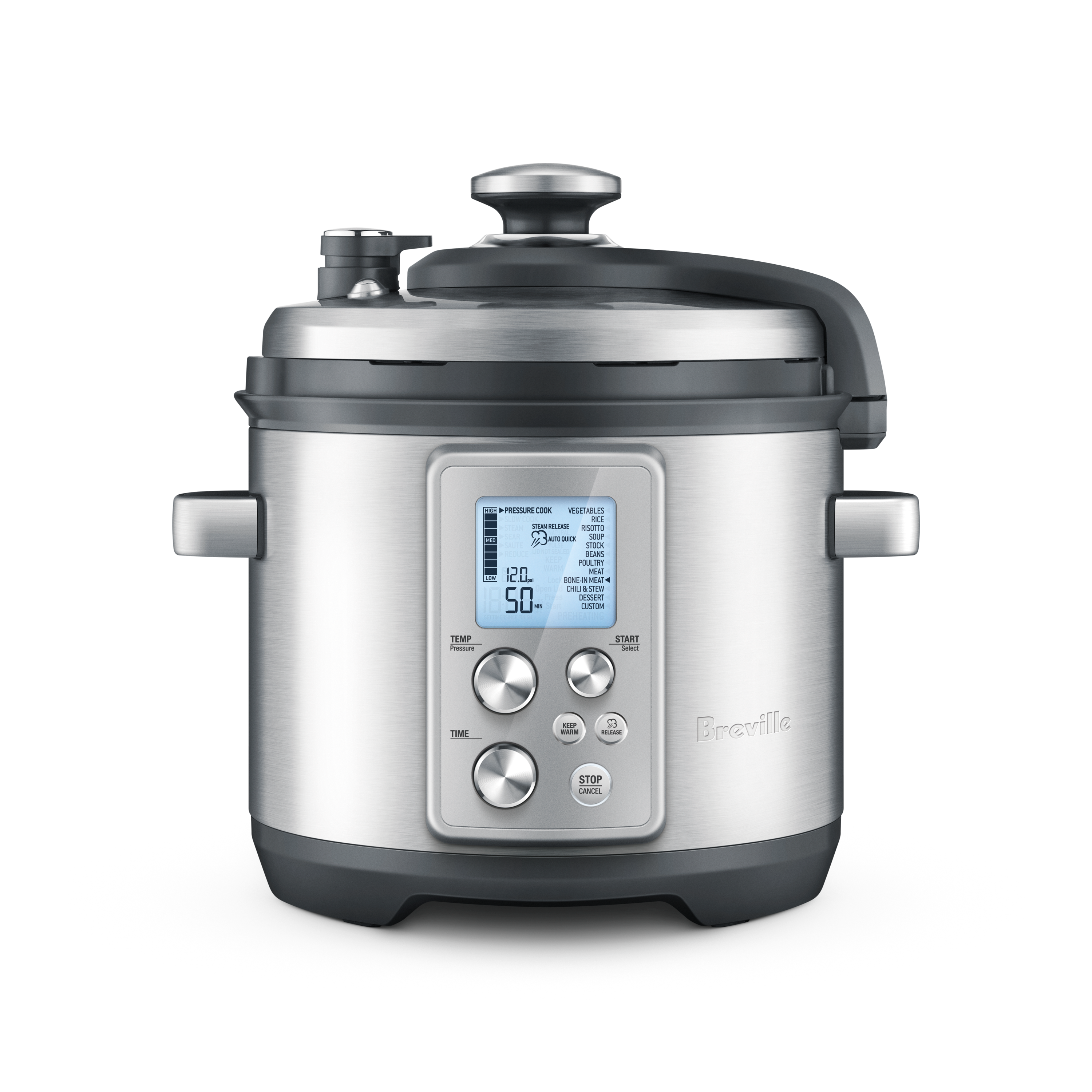 Breville Fast Slow Pro Multi Cooker 6L Brushed Stainless Steel