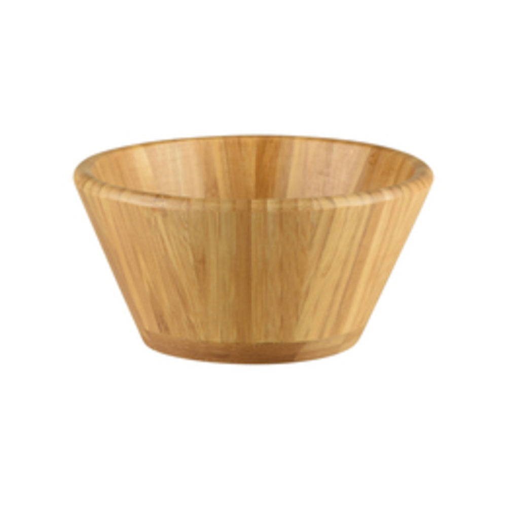 Longfine Tapered Round Bamboo Serving Bowl 145x80mm