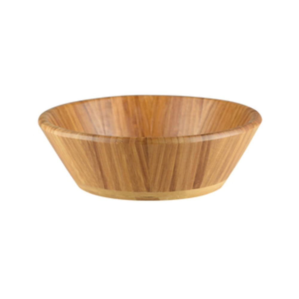 Longfine Tapered Round Bamboo Serving Bowl