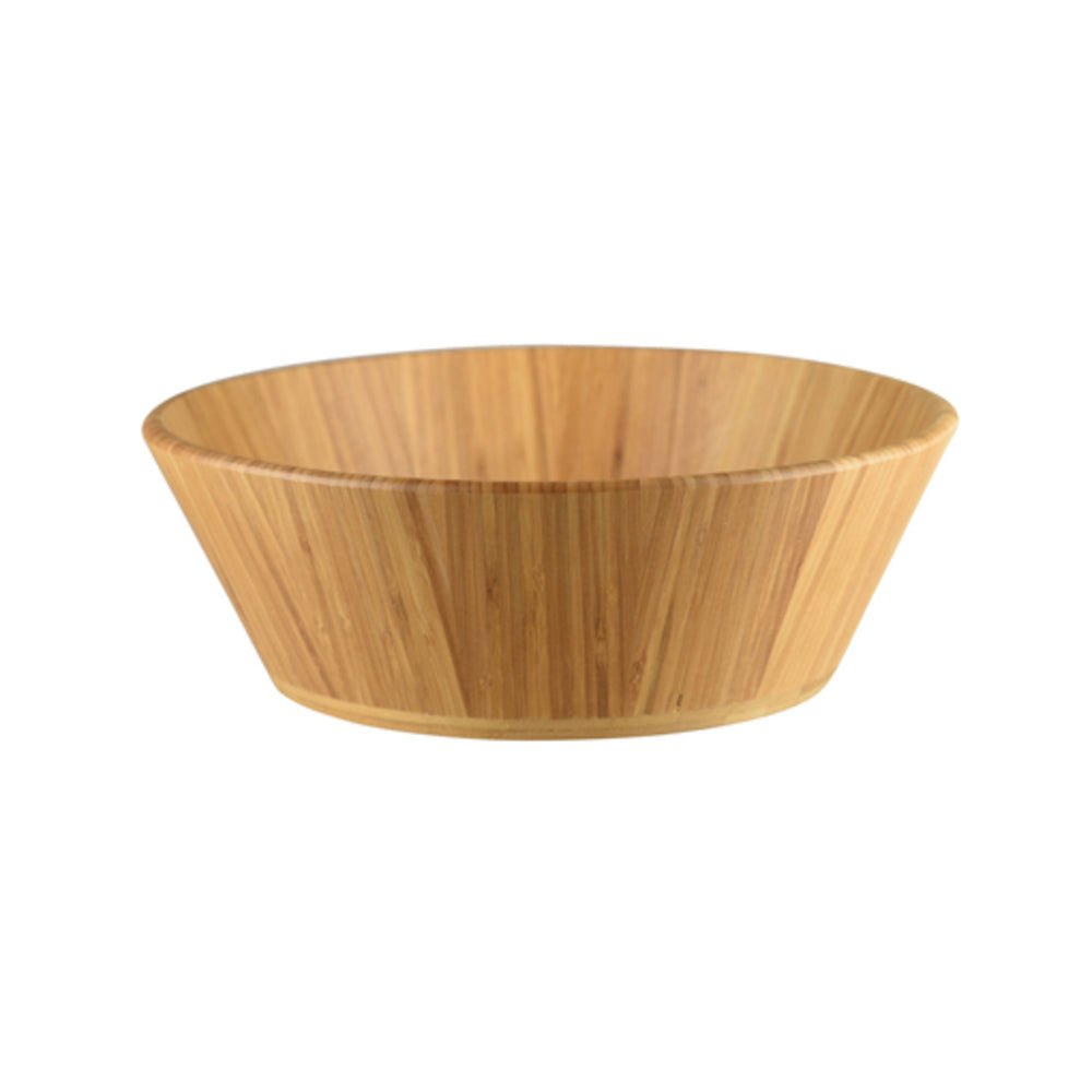 Longfine Tapered Round Bamboo Serving Bowl