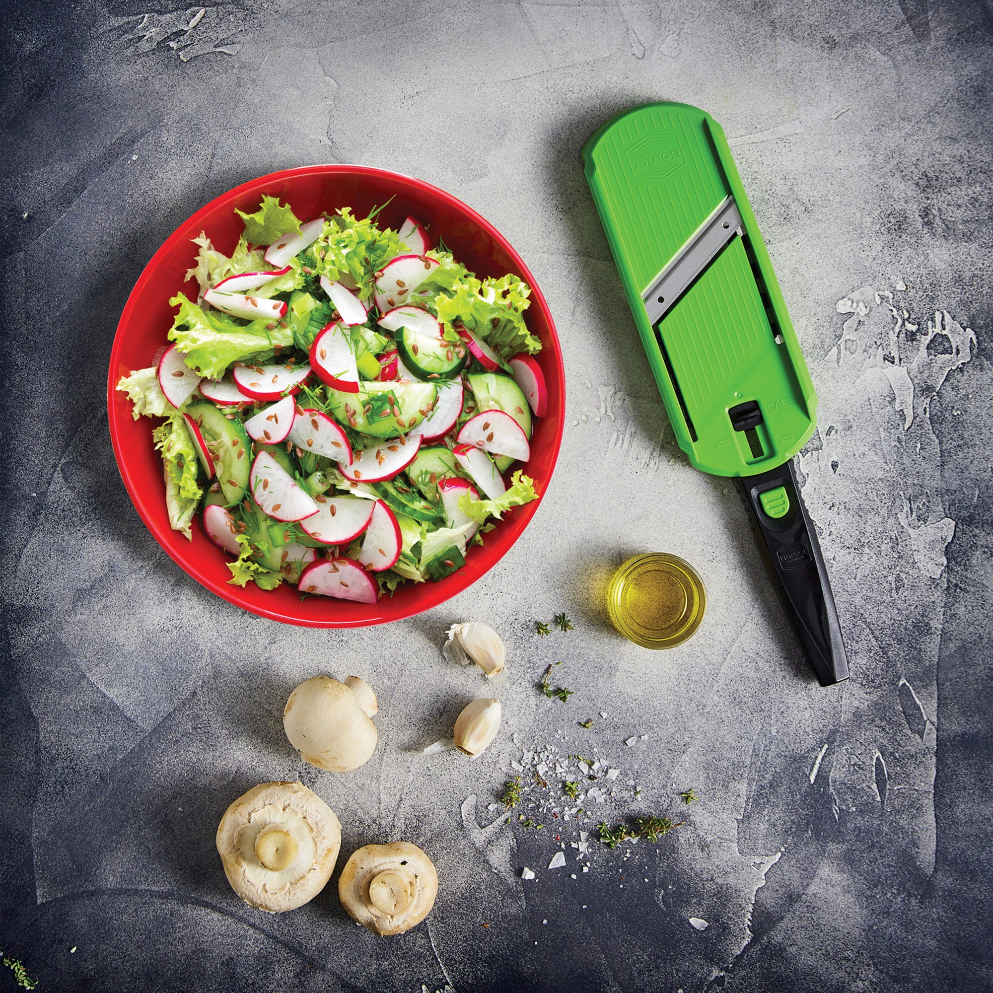 Börner Multi Slicer Green with Food Holder