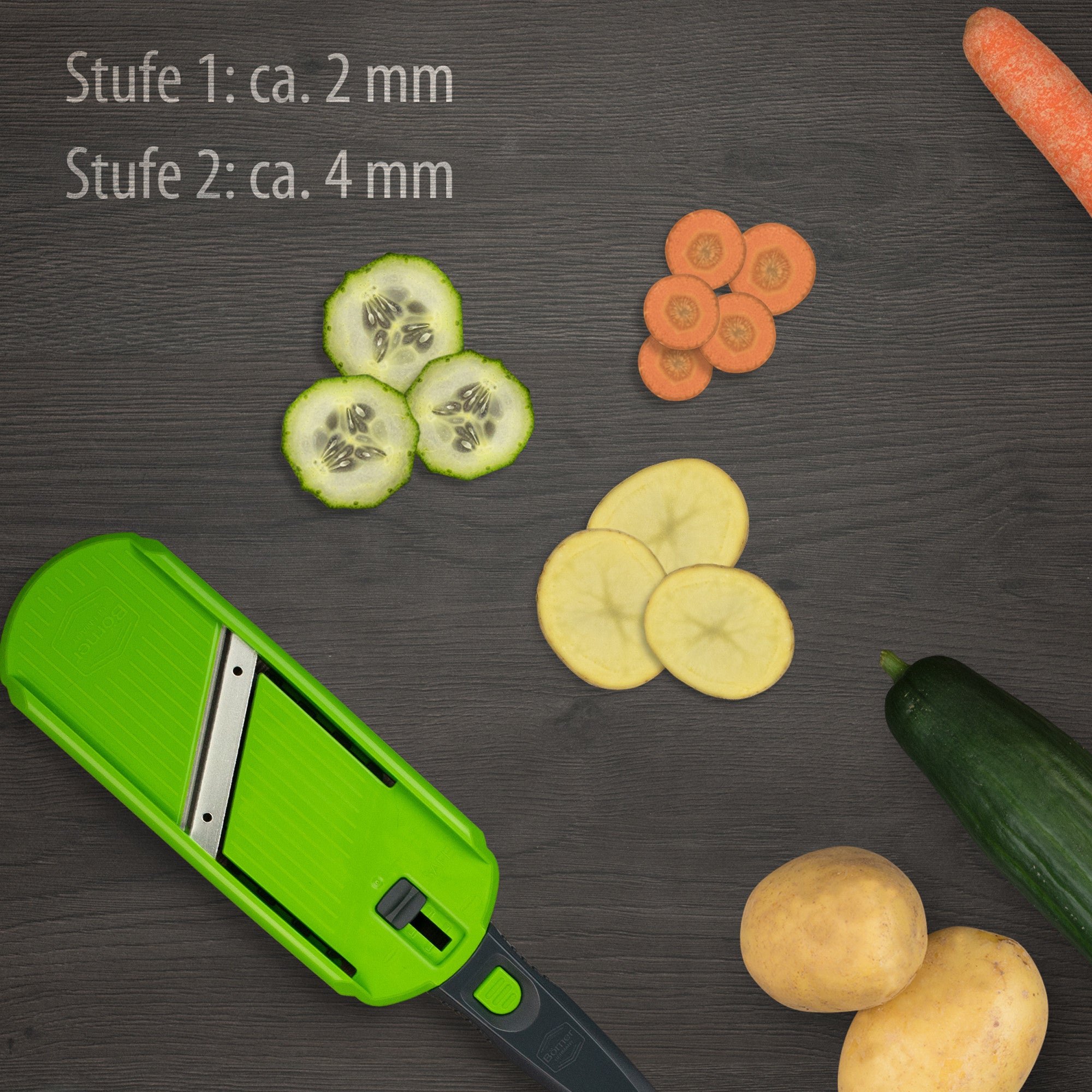Börner Multi Slicer Green with Food Holder