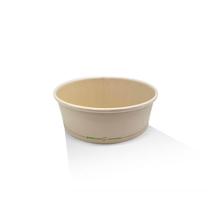 ecoware 16oz PLA Coated Bamboo Paper Salad Bowl (Carton of 300)