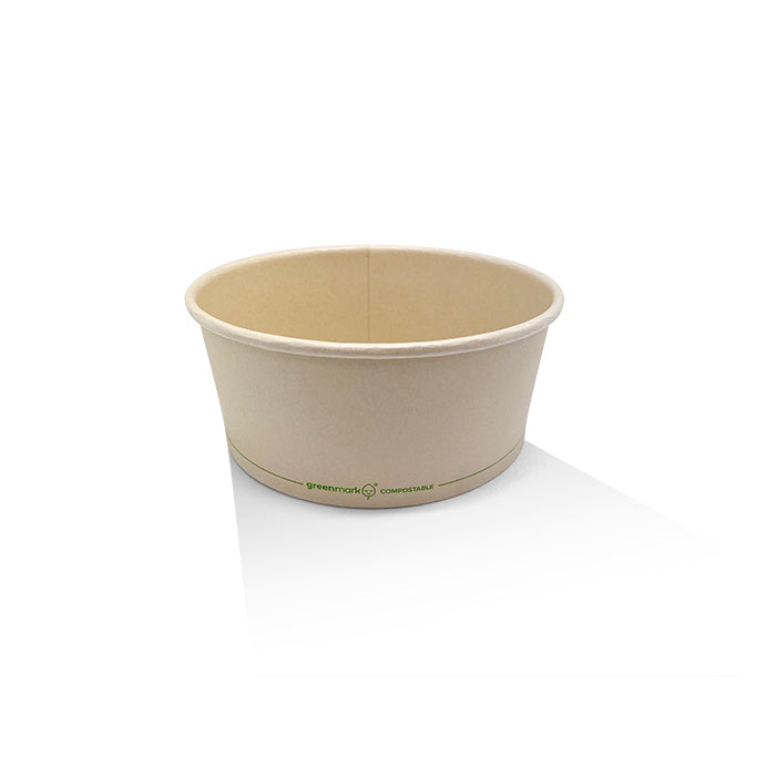 ecoware 25oz PLA Coated Bamboo Paper Salad Bowl (Carton of 300)
