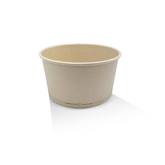 ecoware 32oz PLA Coated Bamboo Paper Salad Bowl (Carton of 300)