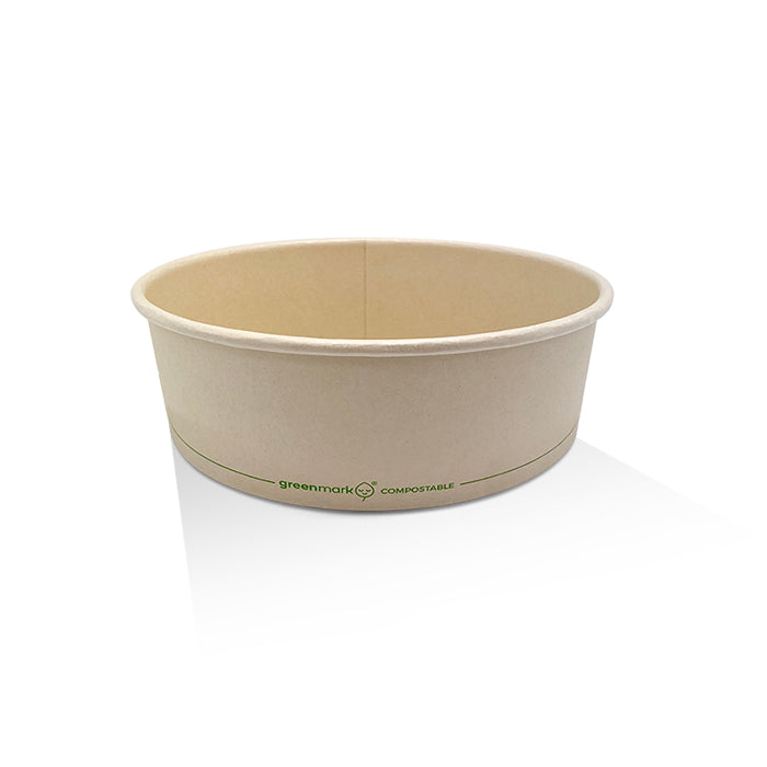 ecoware 42oz PLA Coated Bamboo Paper Salad Bowl (Carton of 300)