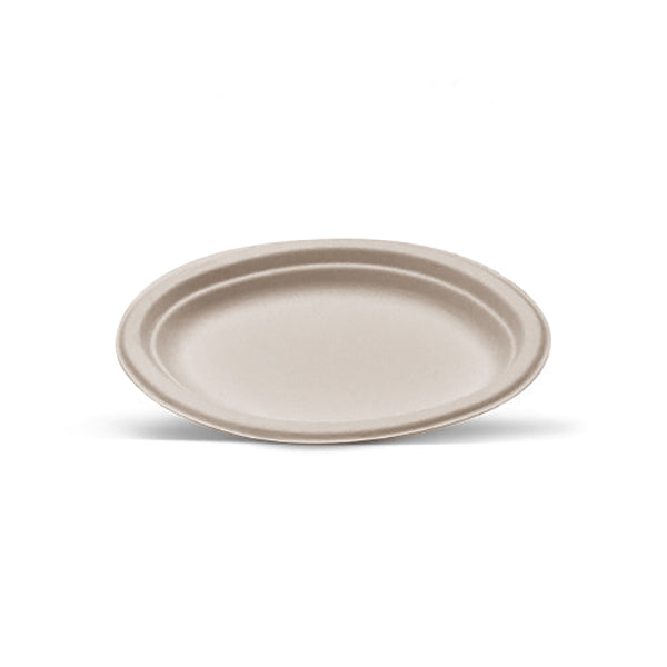 ecoware Unbleached Sugarcane Oval Plate Small (Carton of 500)