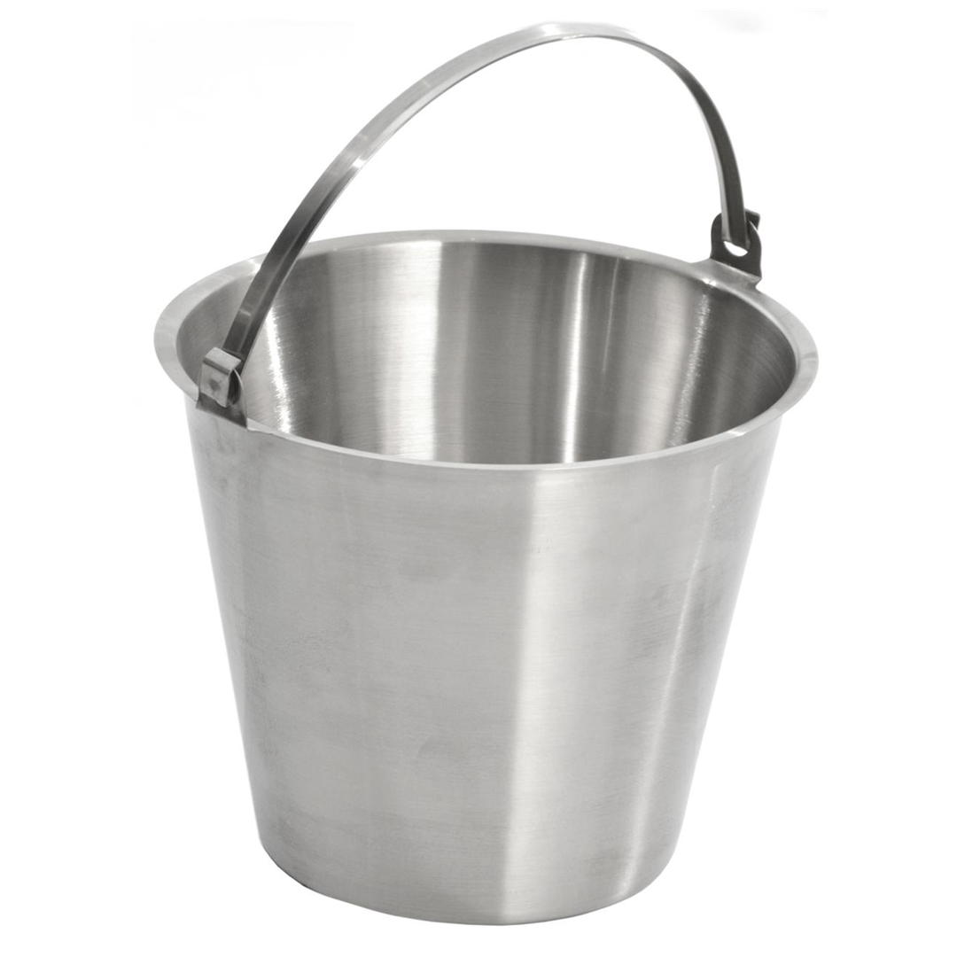 KH Classik Chef Water Pail Bucket With Handle 13Lt S/Steel