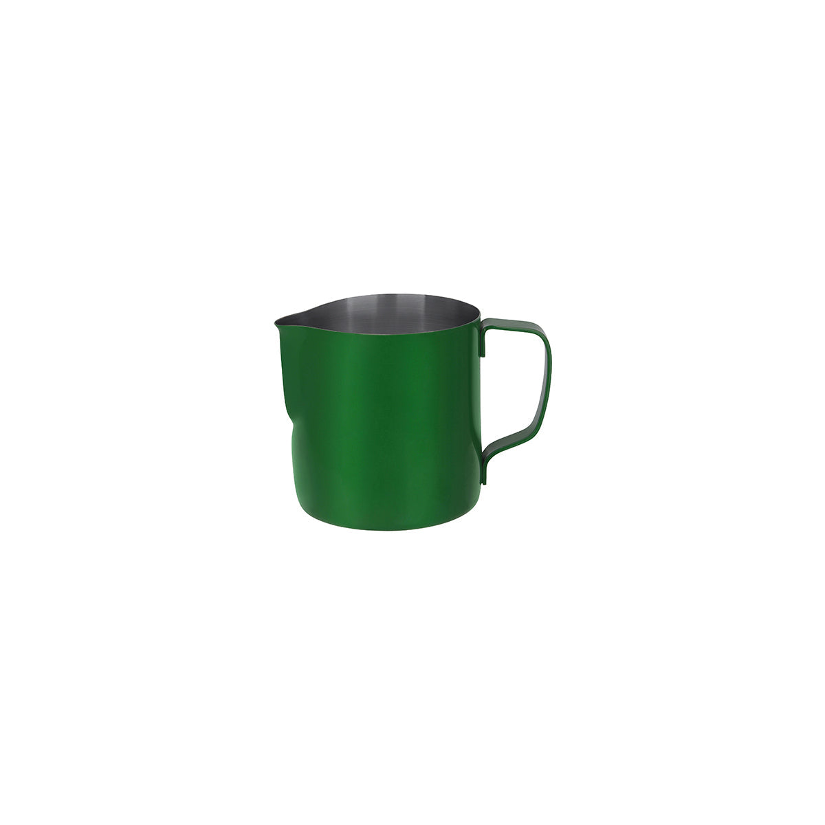 Brew Milk Frothing Jug Stainless Steel 350ml Powder Coat Green