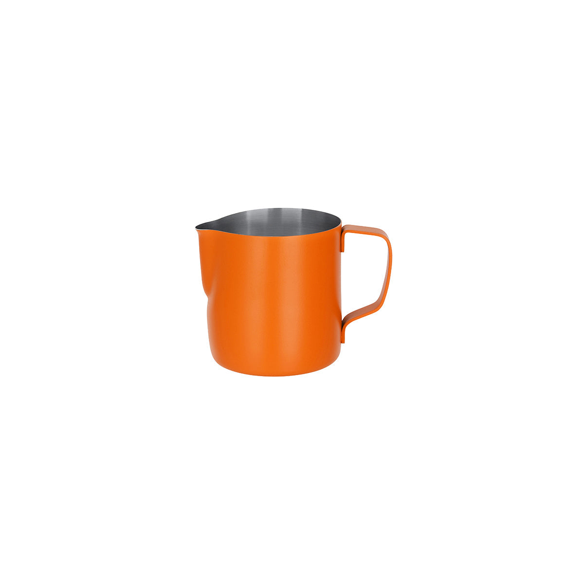 Brew Milk Frothing Jug Stainless Steel 350ml Powder Coat Orange