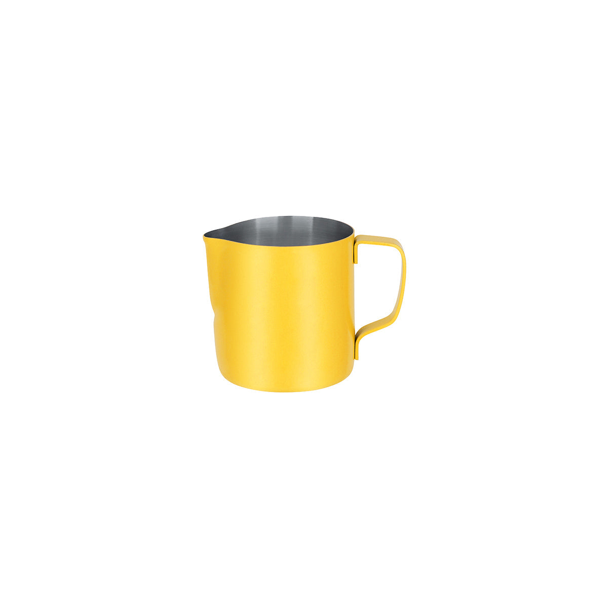 Brew Milk Frothing Jug Stainless Steel 350ml Powder Coat Yellow