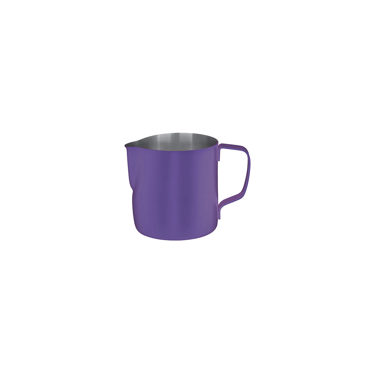 Brew Milk Frothing Jug Stainless Steel 350ml Powder Coat Purple