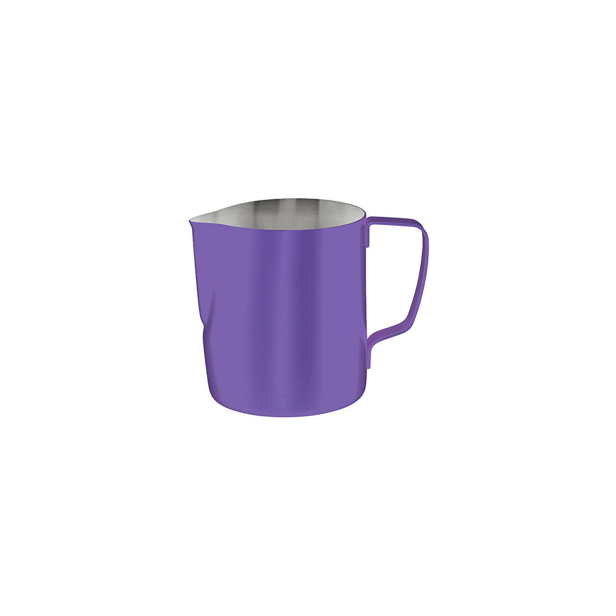 Brew Milk Frothing Jug Stainless Steel 600ml Powder Coat Purple