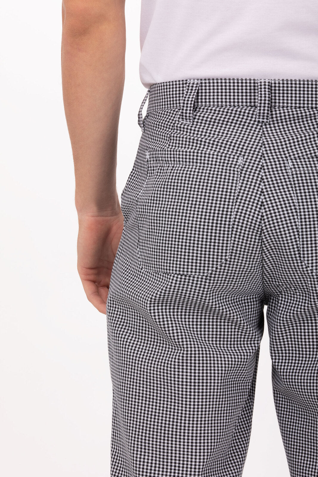 Chef Works Basic Men's Chef Pants - Small Check
