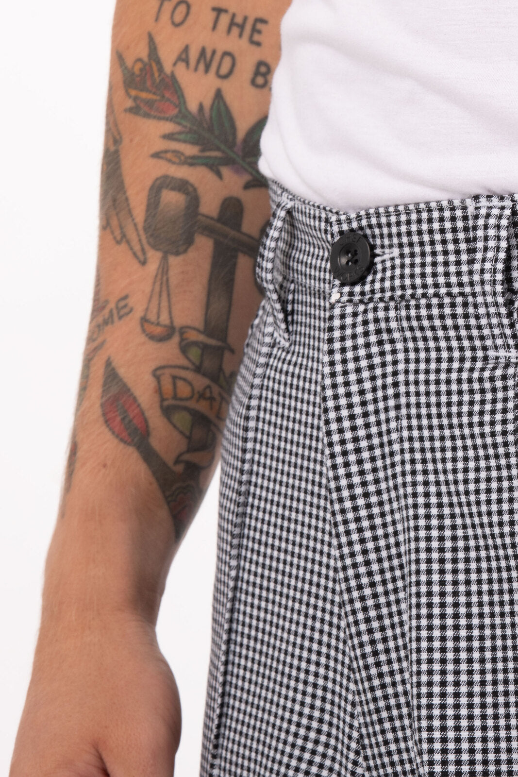 Chef Works Basic Men's Chef Pants - Small Check