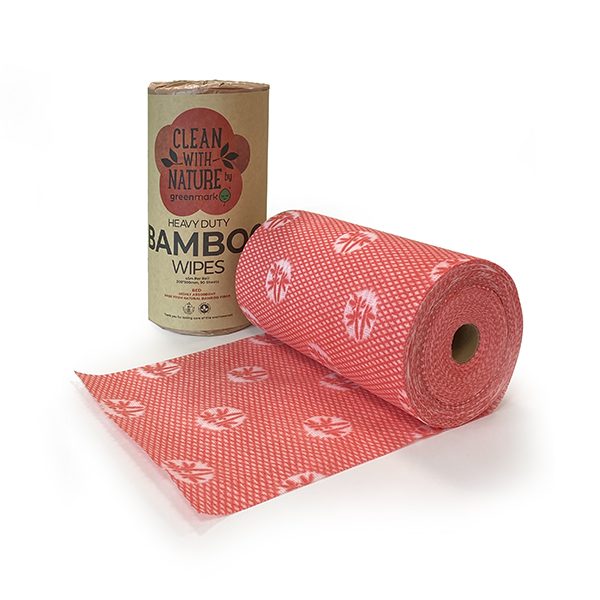 ecoware Heavy Duty Bamboo Wipes Red (Carton of 6 Rolls)