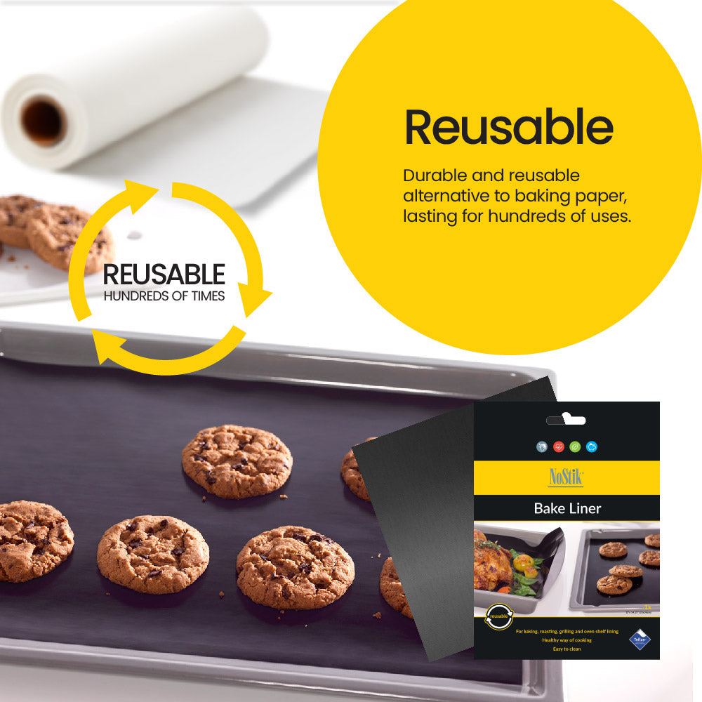 NoStik Bake Liner Black Regular - Main Image