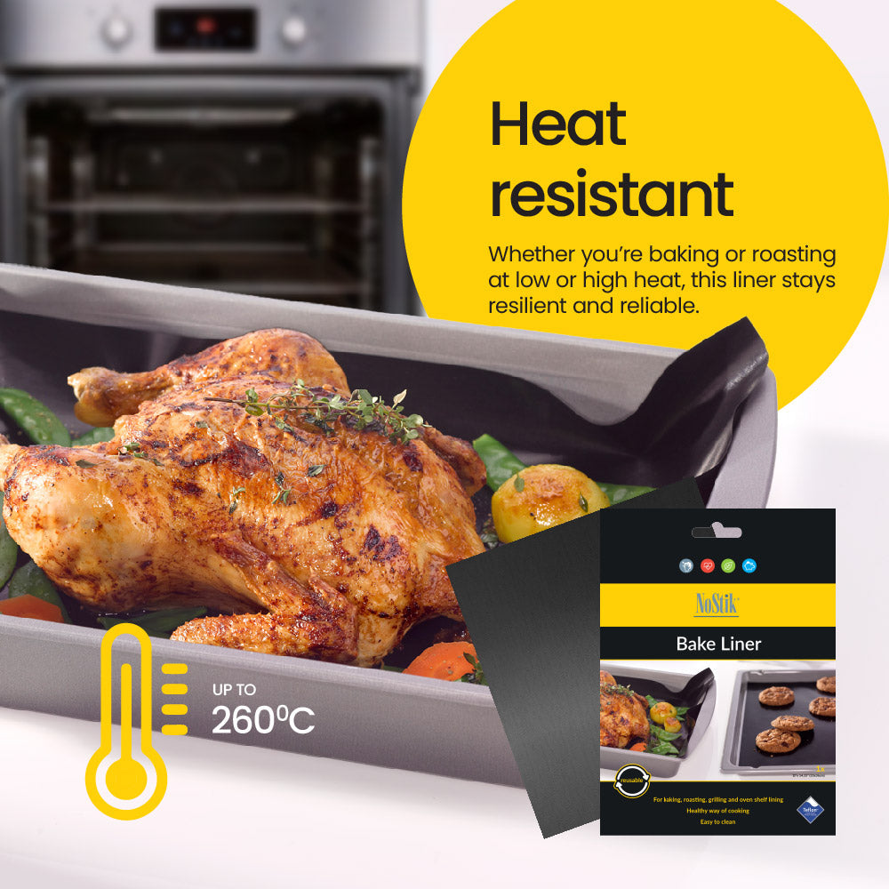 NoStik Bake Liner Black Regular