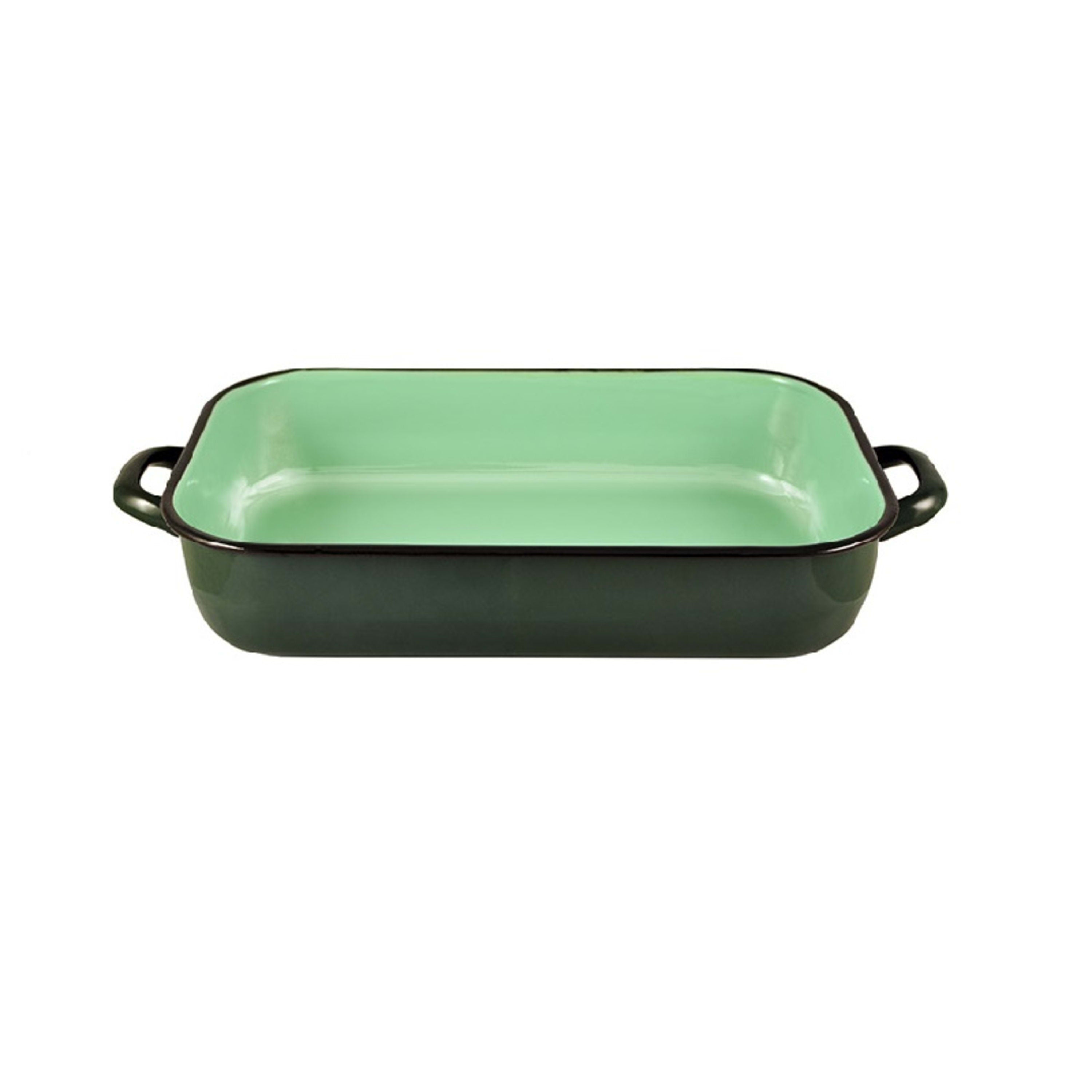 Urban Style Enamelware Induction Baking Dish 32x20.5x6.5cm 3.4L - Green