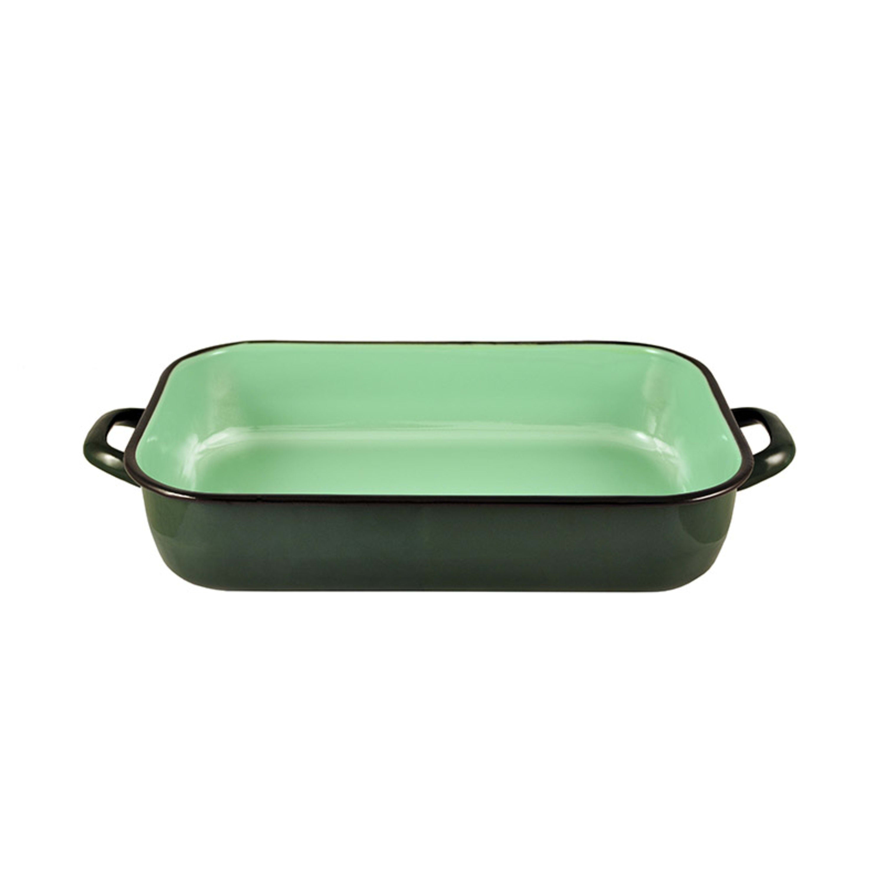 Urban Style Enamelware Induction Baking Dish 36x7.2cm 4.8L - Green