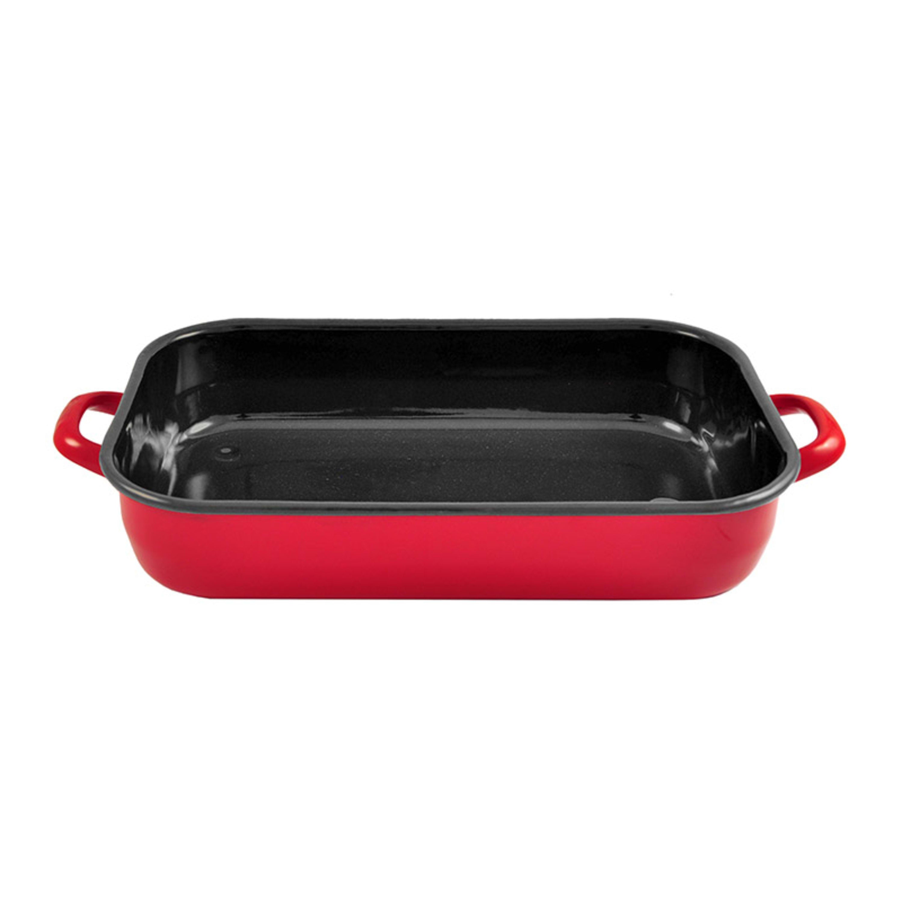 Urban Style Enamelware Induction Baking Dish 40x7.7cm 6L - Red
