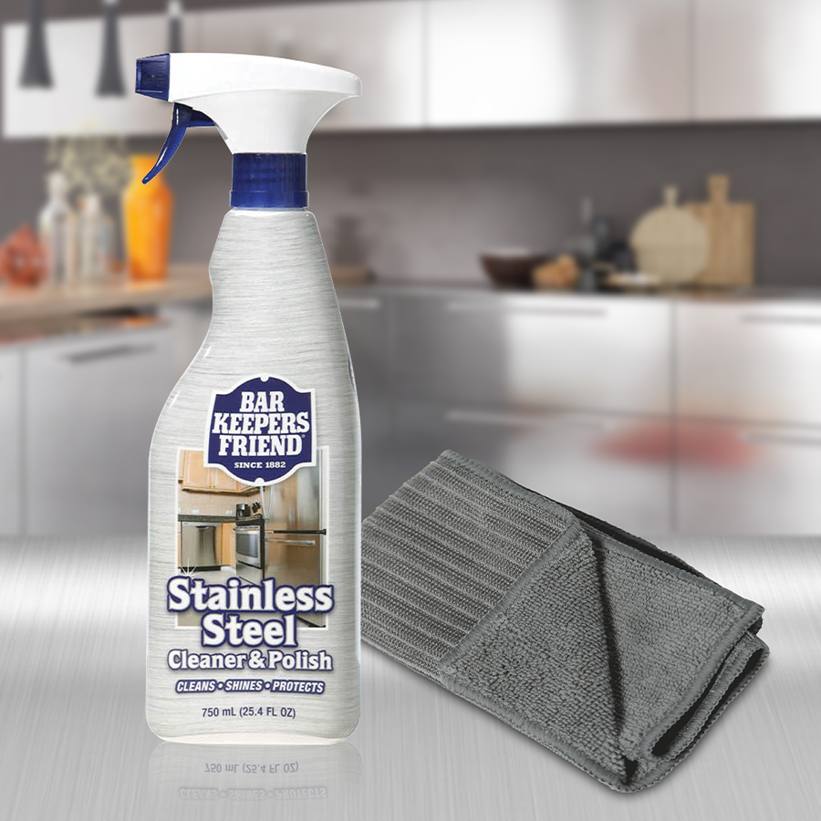 Bar Keepers Friend Stainless Steel Cleaner Set