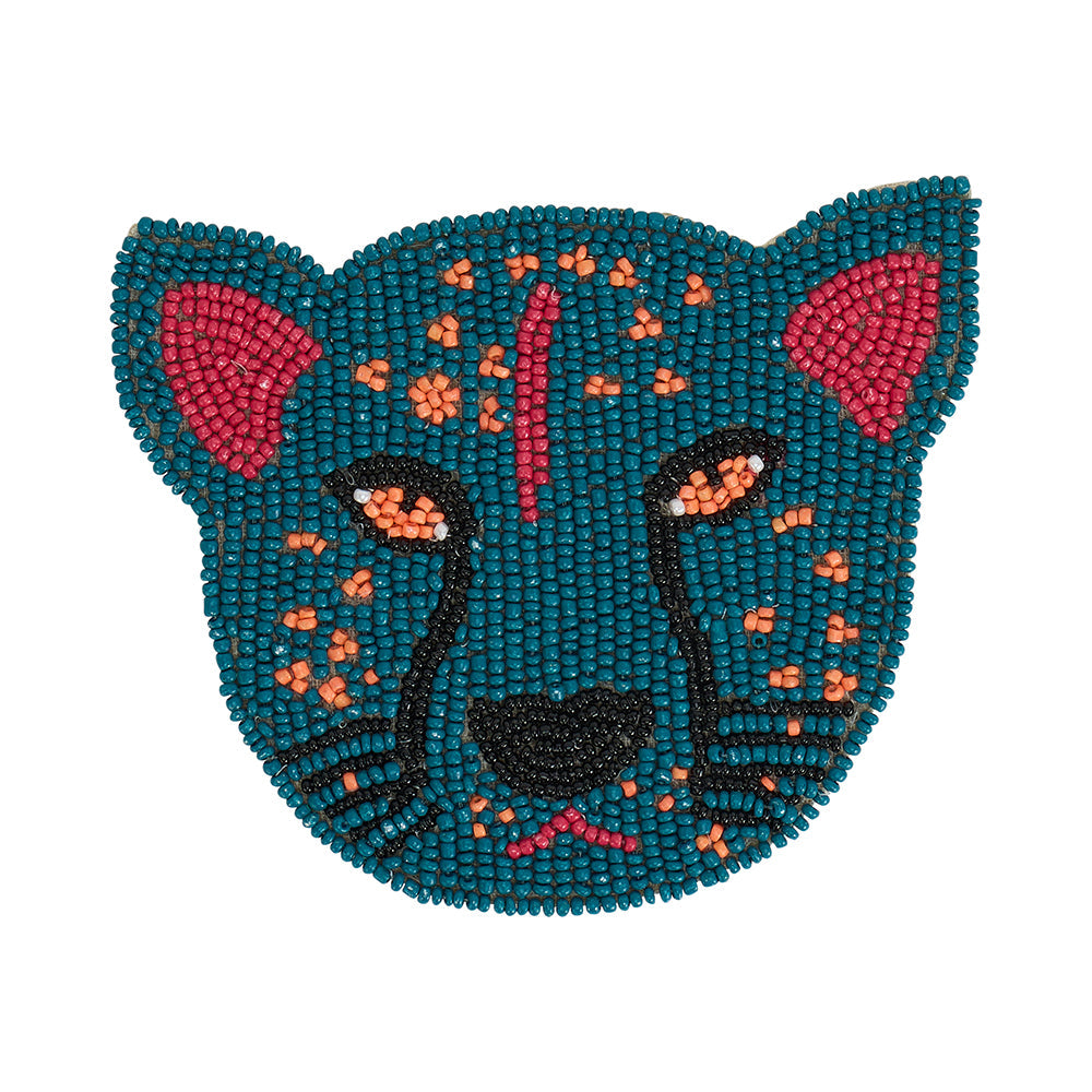 Annabel Trends Beaded Coasters Cheetah 4pc