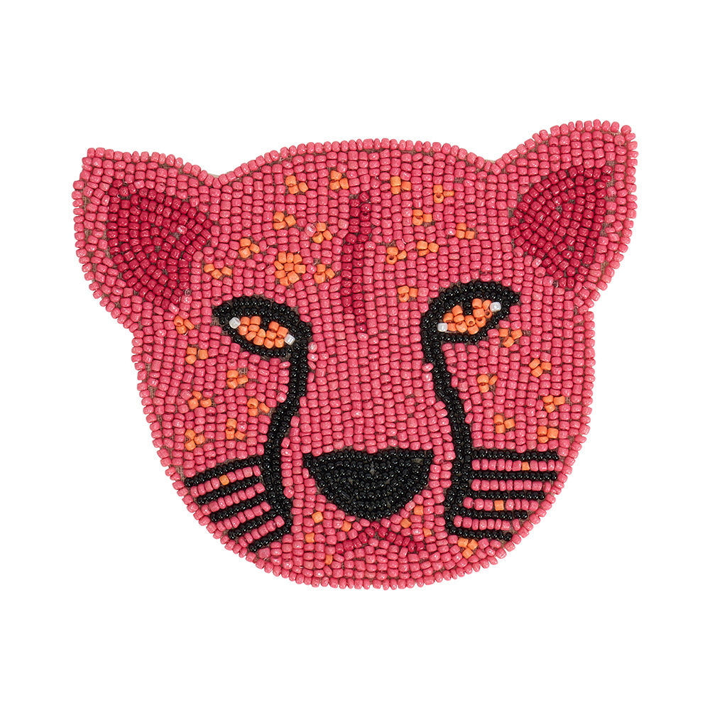 Annabel Trends Beaded Coasters Cheetah 4pc