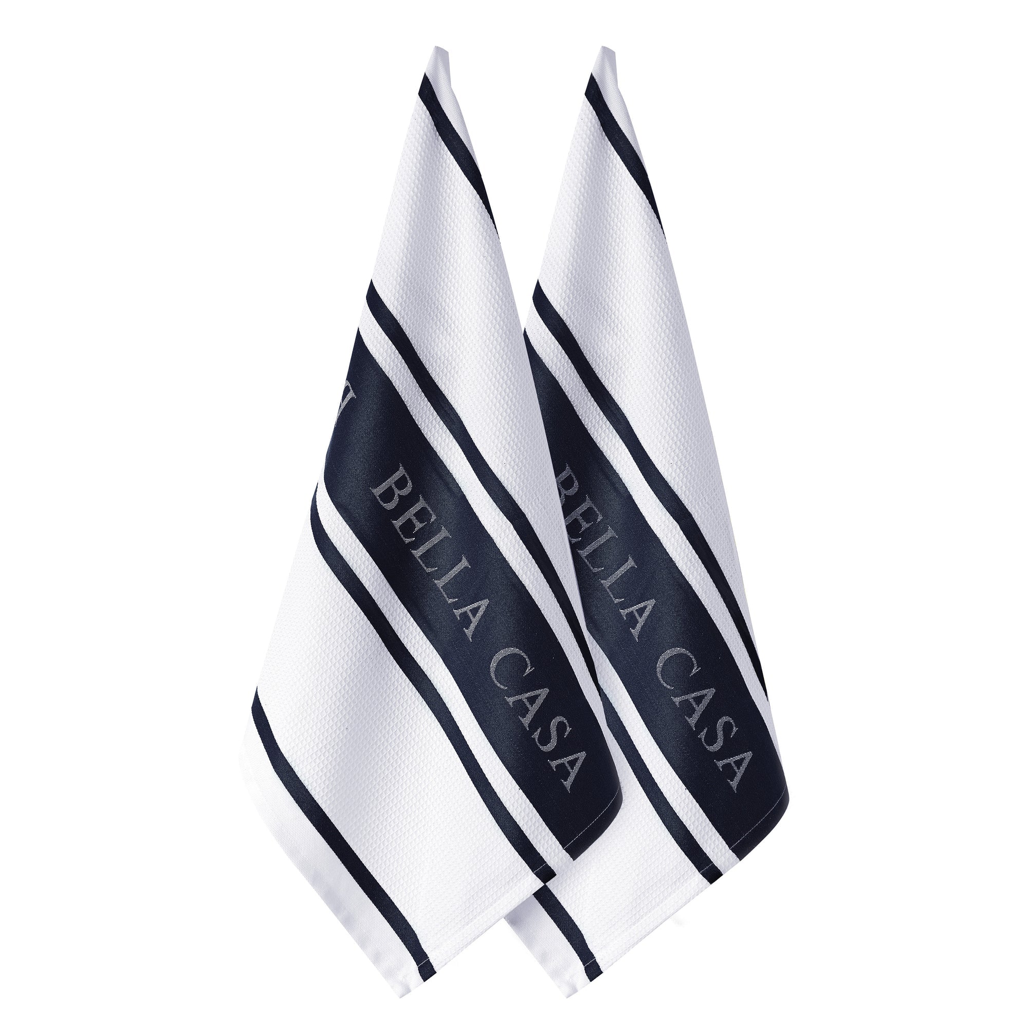 Ladelle Bella Casa Navy 2pk Kitchen Towel