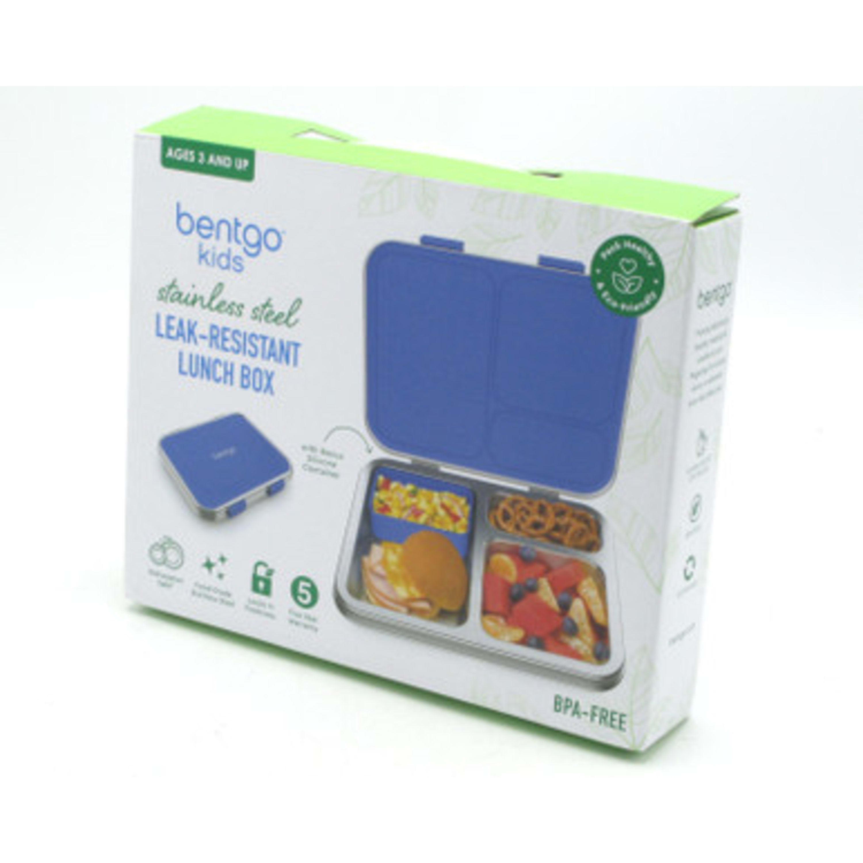 Bentgo Kids Stainless Steel Leak-resistant Bento Lunch Box - Blue