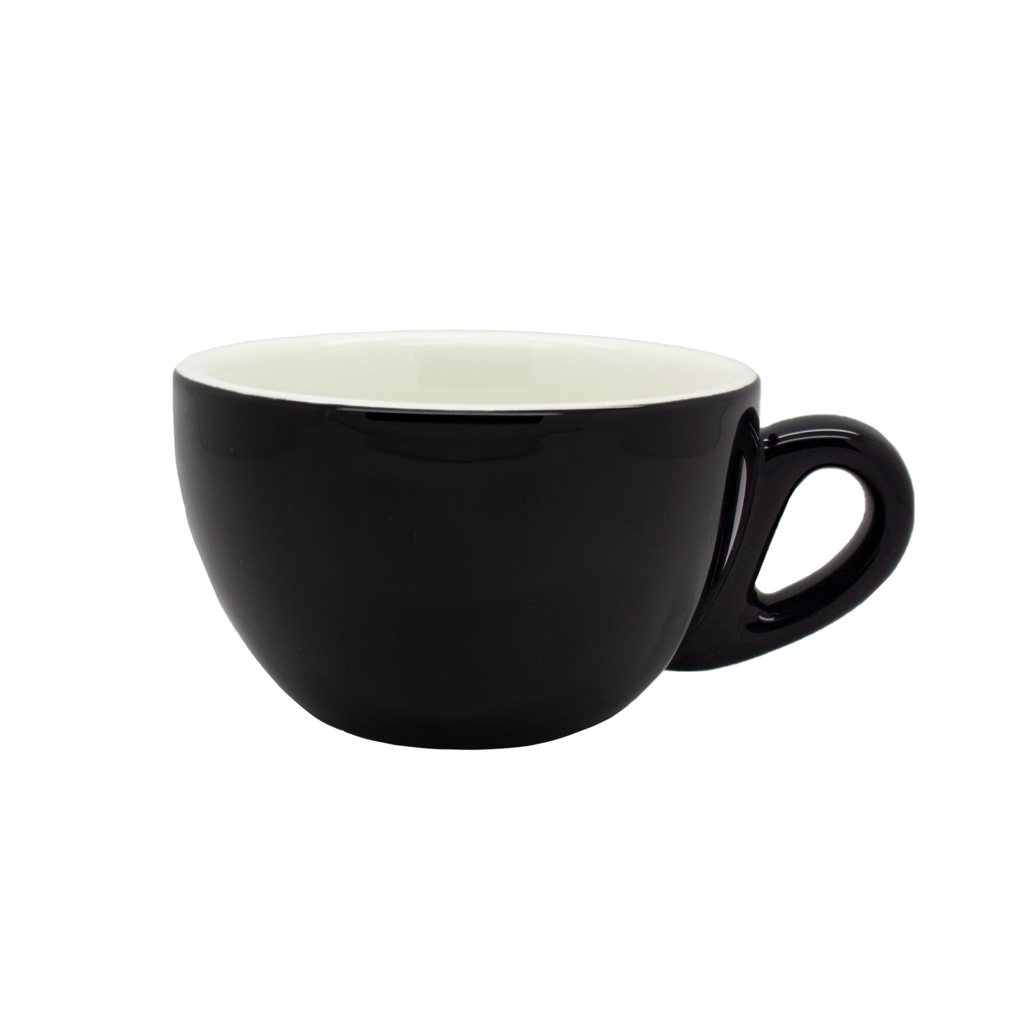 Incafe Black Bowl Cappuccino Cup 200ml 6 Piece