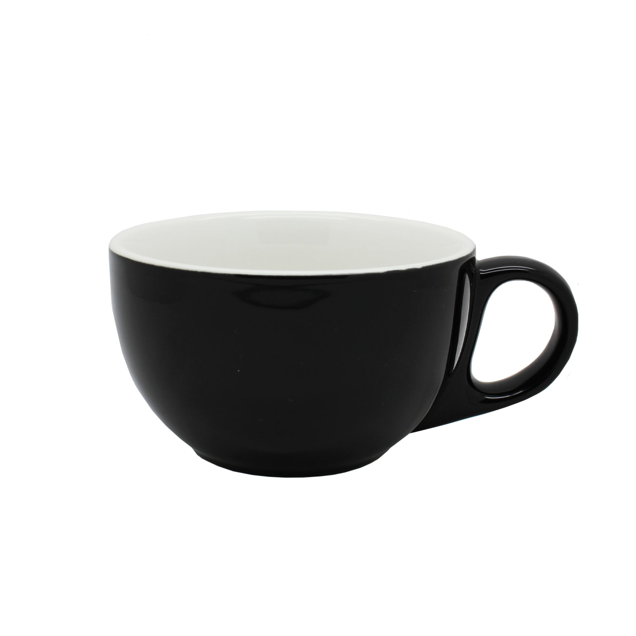 Incafe Black Bowl Cappuccino Jumbo Cup 330ml 6 Piece
