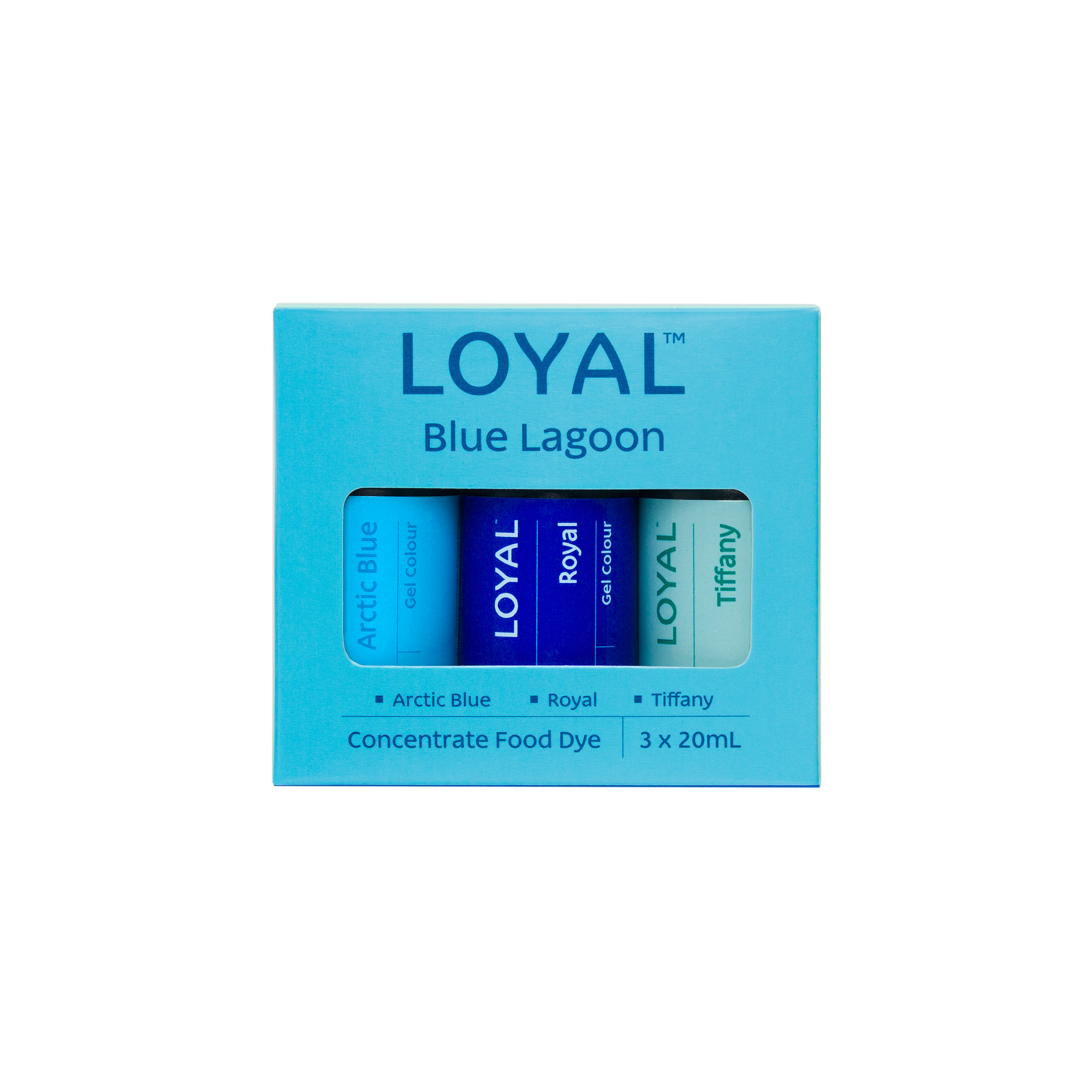 LOYAL Gel Colour Set Blue Lagoon 20ml 3 Piece
